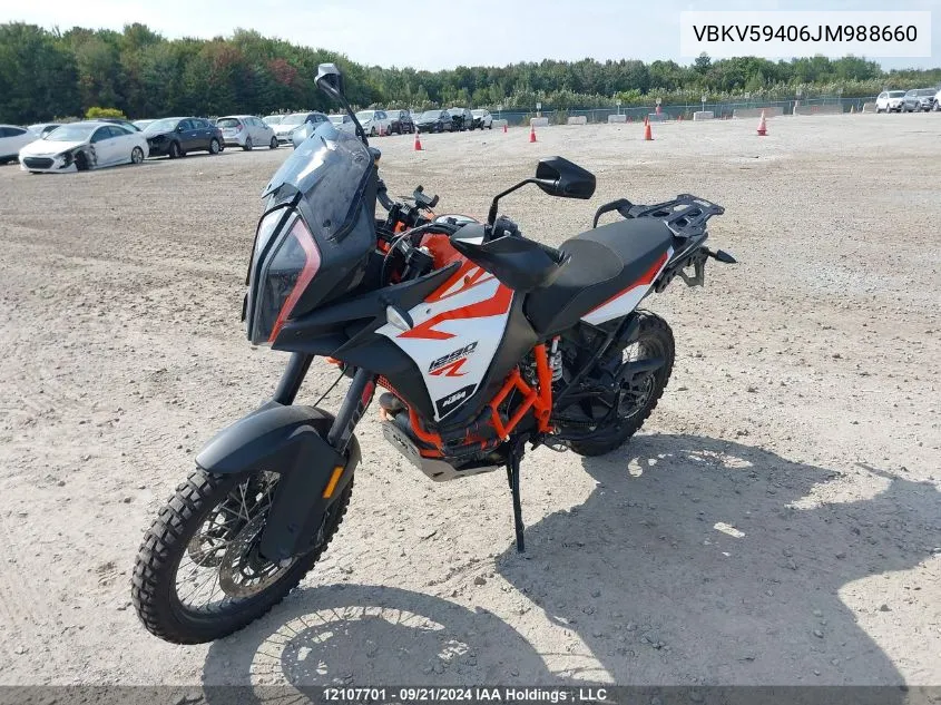 2018 Ktm 1290 Super Adventure R VIN: VBKV59406JM988660 Lot: 12107701