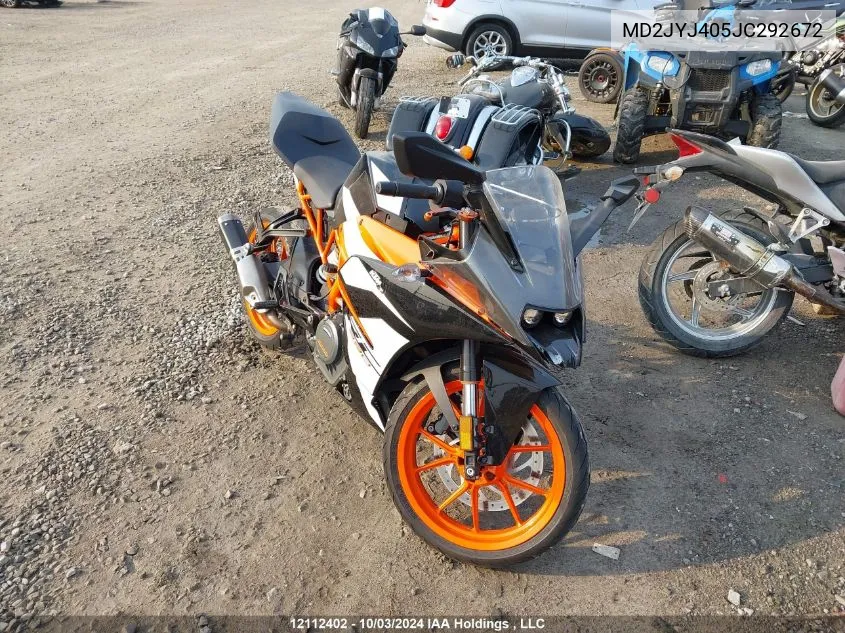 MD2JYJ405JC292672 2018 Ktm 390 Duke