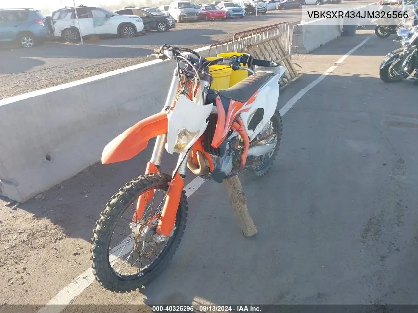 2018 Ktm 450 Sx-F VIN: VBKSXR434JM326566 Lot: 40325295