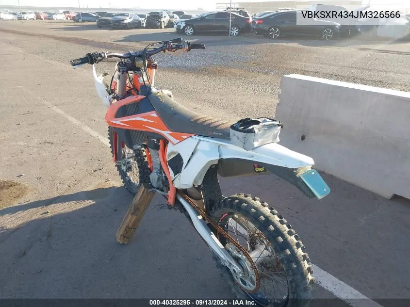 2018 Ktm 450 Sx-F VIN: VBKSXR434JM326566 Lot: 40325295