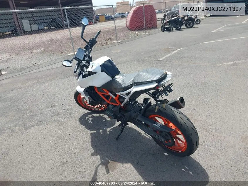 2018 Ktm 390 Duke VIN: MD2JPJ40XJC271397 Lot: 40407703