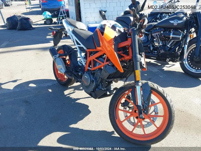 MD2JPJ405JC253048 2018 Ktm 390 Duke