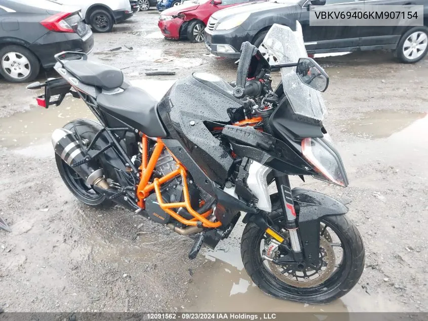 2019 Ktm 1290 Super Duke Gt VIN: VBKV69406KM907154 Lot: 12091562