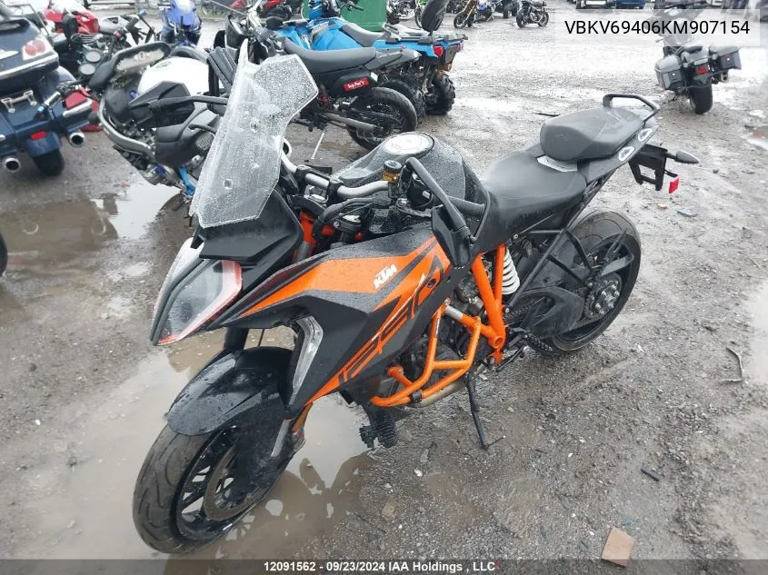 2019 Ktm 1290 Super Duke Gt VIN: VBKV69406KM907154 Lot: 12091562