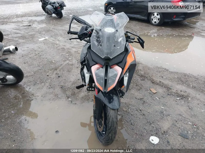 2019 Ktm 1290 Super Duke Gt VIN: VBKV69406KM907154 Lot: 12091562