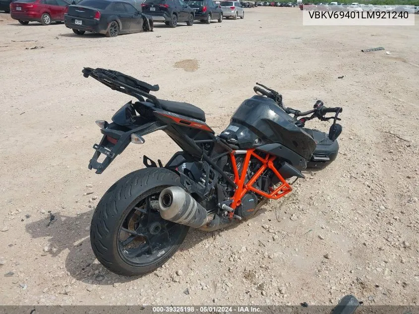 2020 Ktm 1290 Super Duke Gt VIN: VBKV69401LM921240 Lot: 39325198