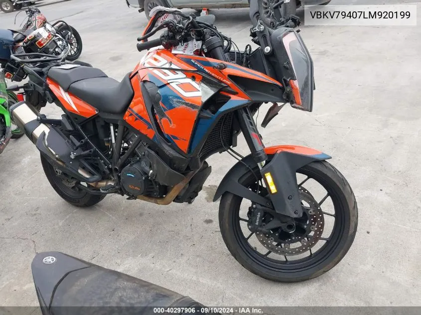 2020 Ktm 1290 Super Adventure S VIN: VBKV79407LM920199 Lot: 40297906