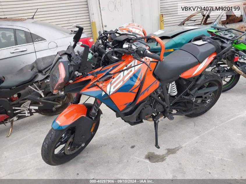 2020 Ktm 1290 Super Adventure S VIN: VBKV79407LM920199 Lot: 40297906