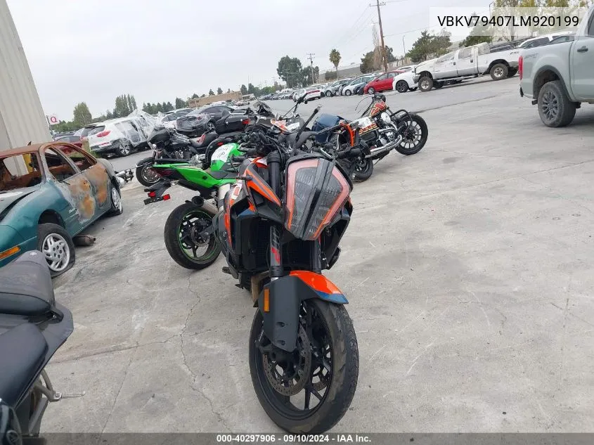 2020 Ktm 1290 Super Adventure S VIN: VBKV79407LM920199 Lot: 40297906