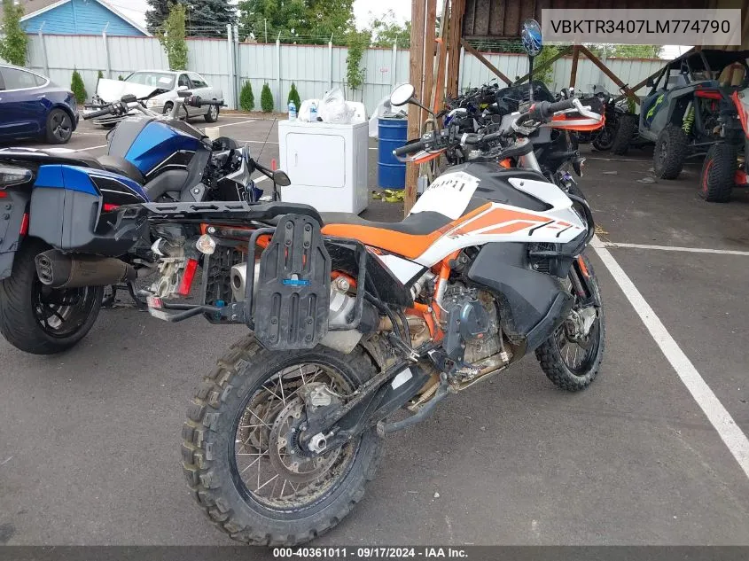 2020 Ktm 790 Adventure R VIN: VBKTR3407LM774790 Lot: 40361011