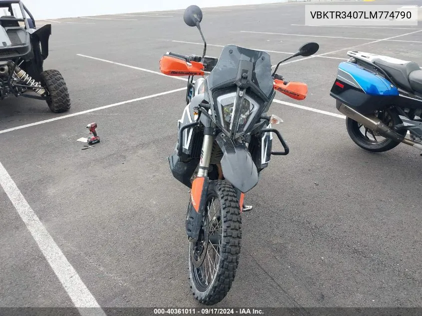 2020 Ktm 790 Adventure R VIN: VBKTR3407LM774790 Lot: 40361011