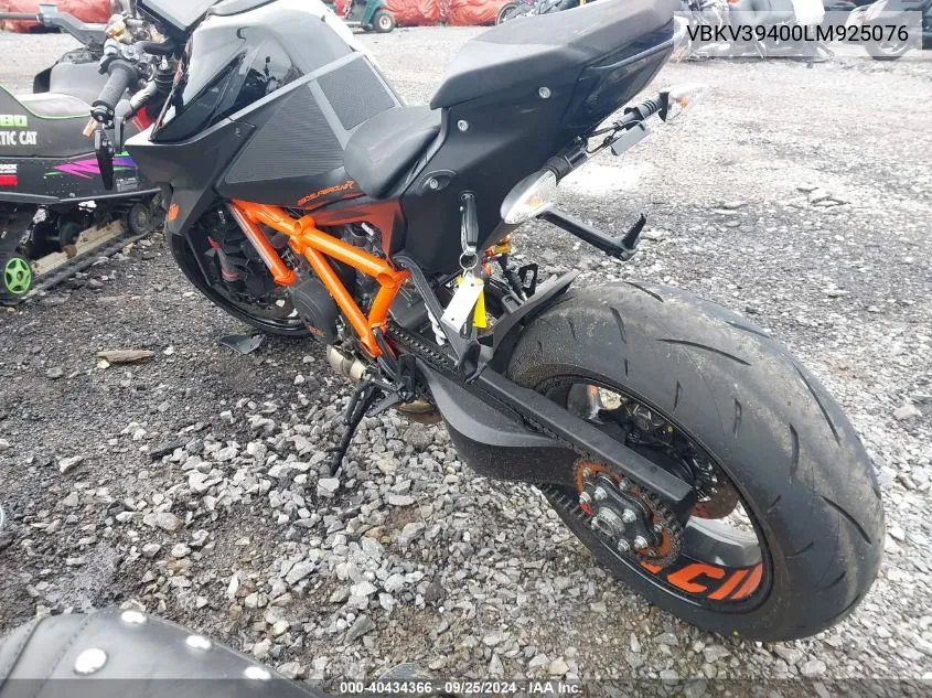 2020 Ktm 1290 Super Duke R VIN: VBKV39400LM925076 Lot: 40434366