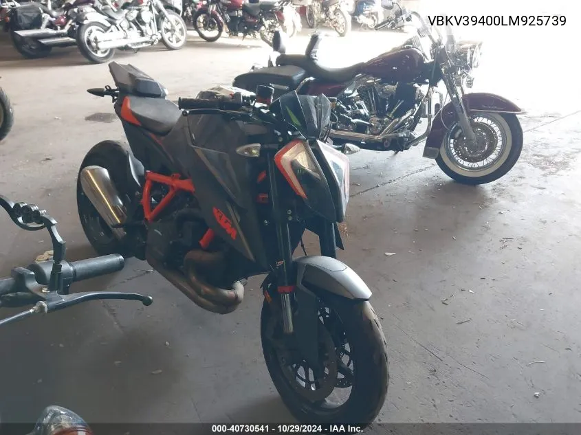 2020 Ktm 1290 Super Duke R VIN: VBKV39400LM925739 Lot: 40730541