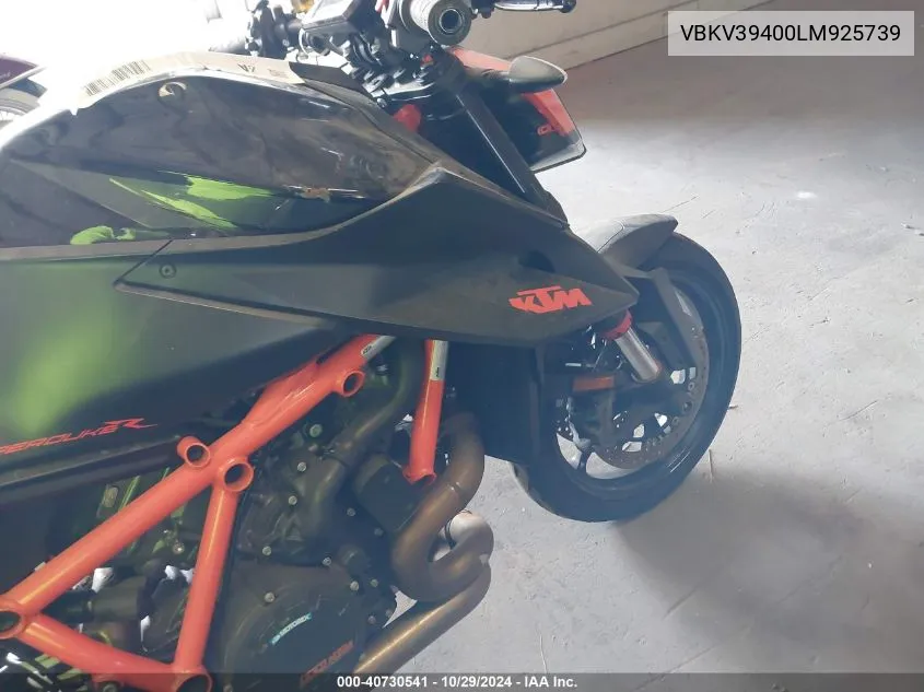 2020 Ktm 1290 Super Duke R VIN: VBKV39400LM925739 Lot: 40730541