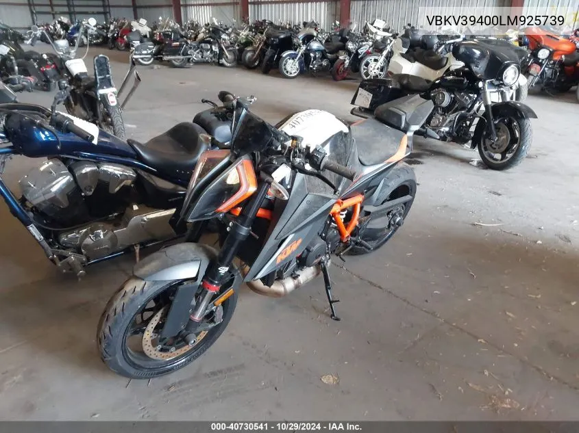 2020 Ktm 1290 Super Duke R VIN: VBKV39400LM925739 Lot: 40730541