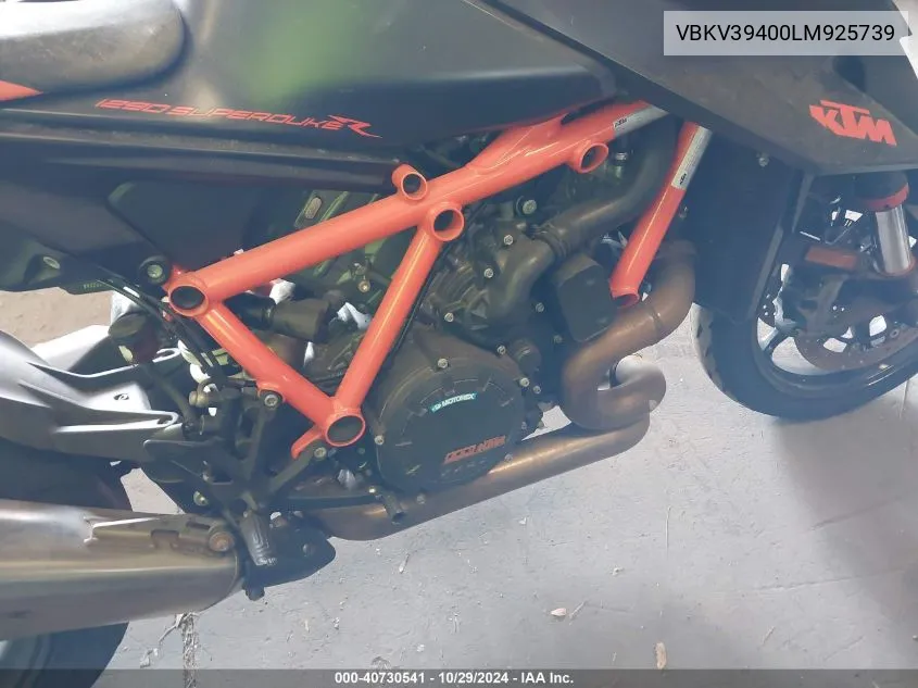 2020 Ktm 1290 Super Duke R VIN: VBKV39400LM925739 Lot: 40730541