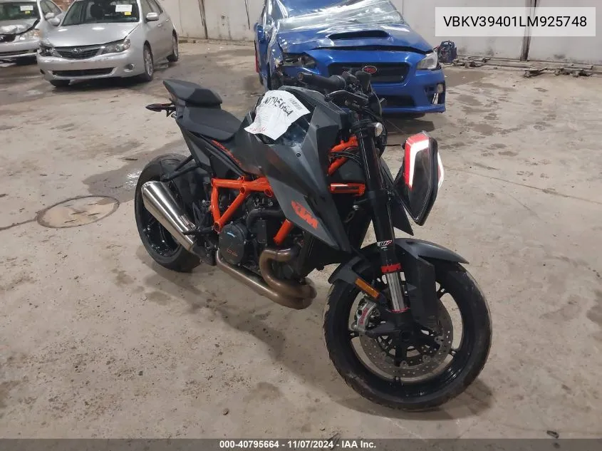 2020 Ktm 1290 Super Duke R VIN: VBKV39401LM925748 Lot: 40795664