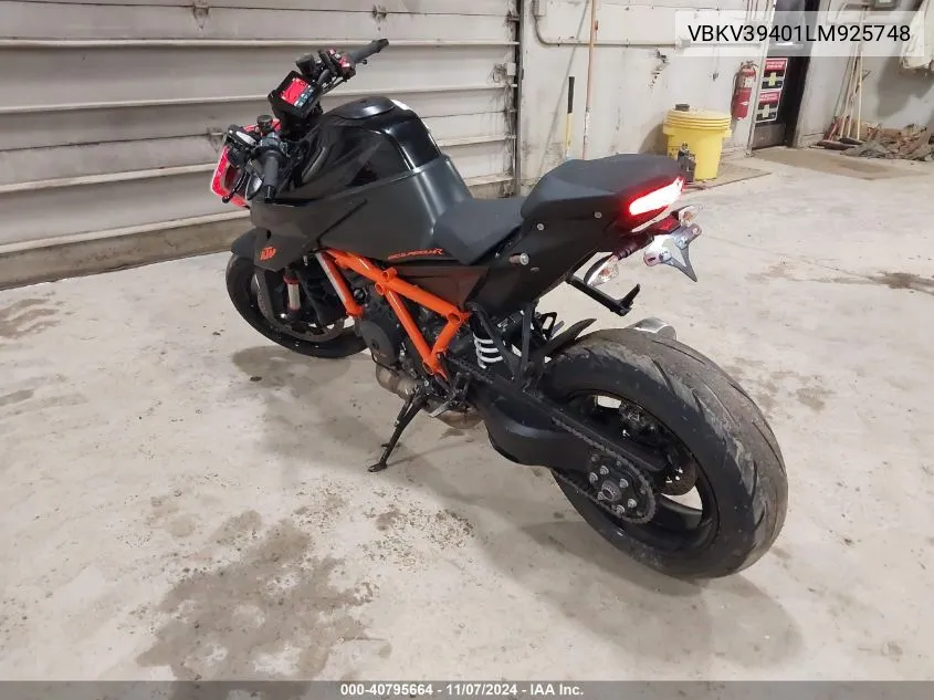 2020 Ktm 1290 Super Duke R VIN: VBKV39401LM925748 Lot: 40795664