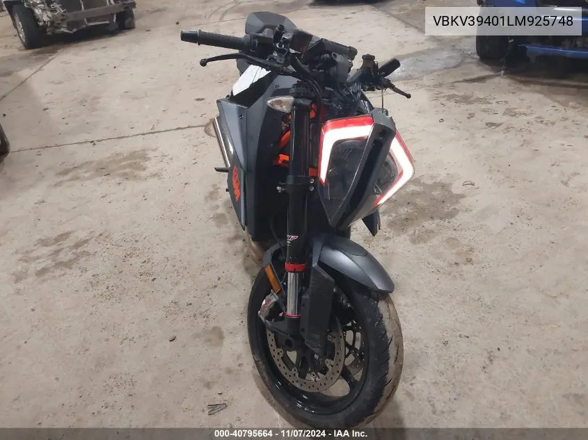 2020 Ktm 1290 Super Duke R VIN: VBKV39401LM925748 Lot: 40795664