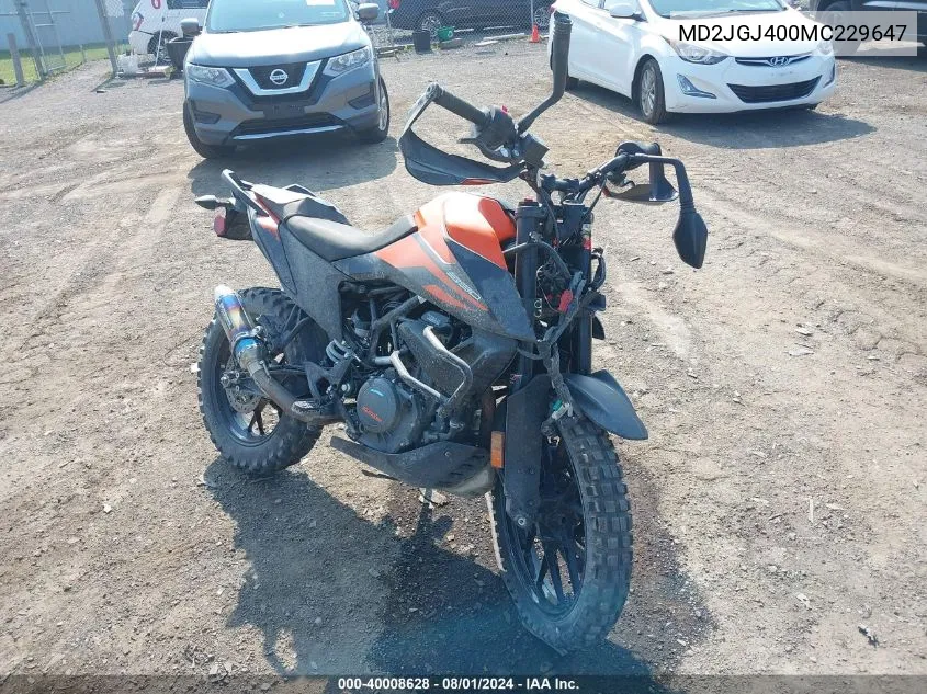 MD2JGJ400MC229647 2021 Ktm 390 Adventure