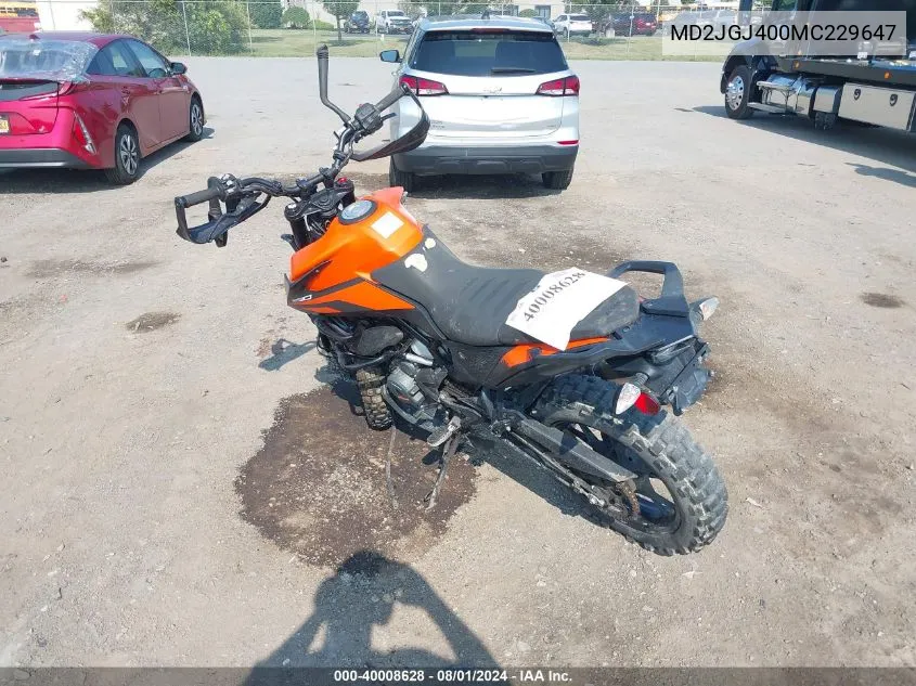 MD2JGJ400MC229647 2021 Ktm 390 Adventure