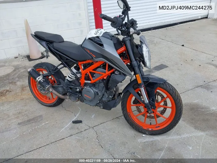 MD2JPJ409MC244275 2021 Ktm 390 Duke