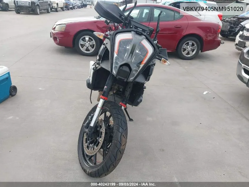 2022 Ktm 1290 Super Adventure S VIN: VBKV79405NM951020 Lot: 40243199