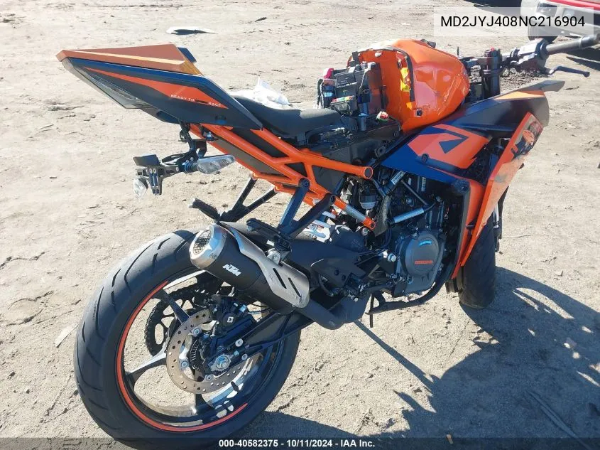 MD2JYJ408NC216904 2022 Ktm 390 Rc