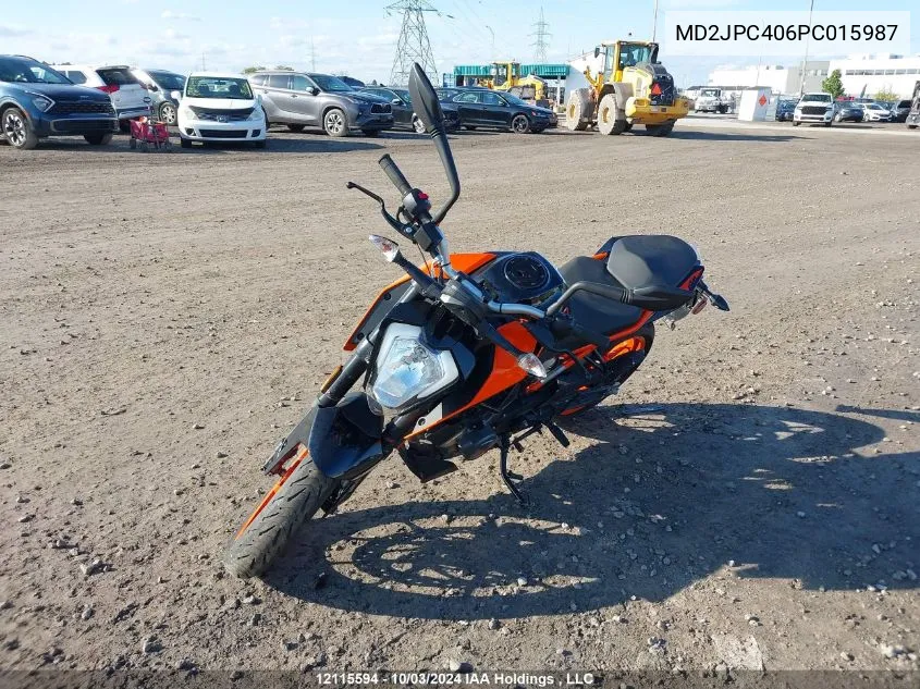 2023 Ktm 200 Duke VIN: MD2JPC406PC015987 Lot: 12115594