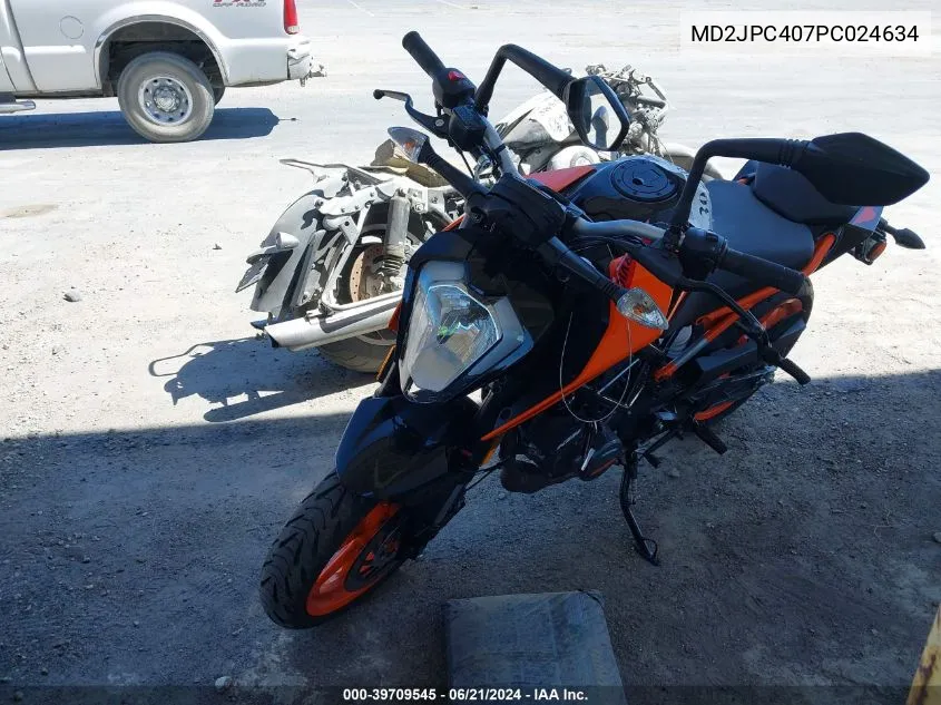 2023 Ktm 200 Duke VIN: MD2JPC407PC024634 Lot: 39709545