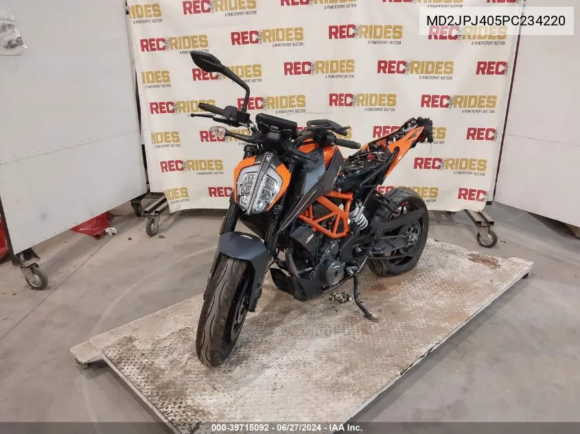 2023 Ktm 390 Duke VIN: MD2JPJ405PC234220 Lot: 39715092