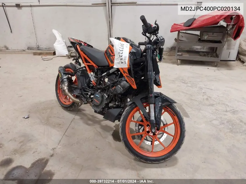 2023 Ktm 200 Duke VIN: MD2JPC400PC020134 Lot: 39732214