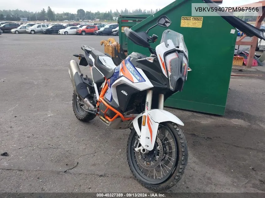 2023 Ktm 1290 Super Adventure R VIN: VBKV59407PM967566 Lot: 40327389