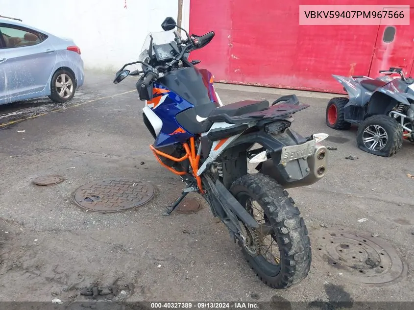 2023 Ktm 1290 Super Adventure R VIN: VBKV59407PM967566 Lot: 40327389