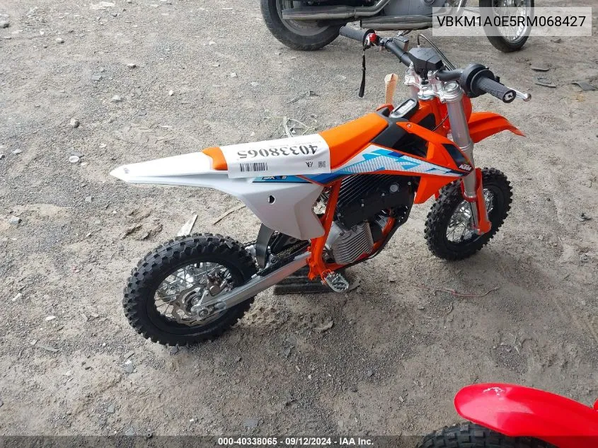 2024 Ktm Sx-E 5 VIN: VBKM1A0E5RM068427 Lot: 40338065