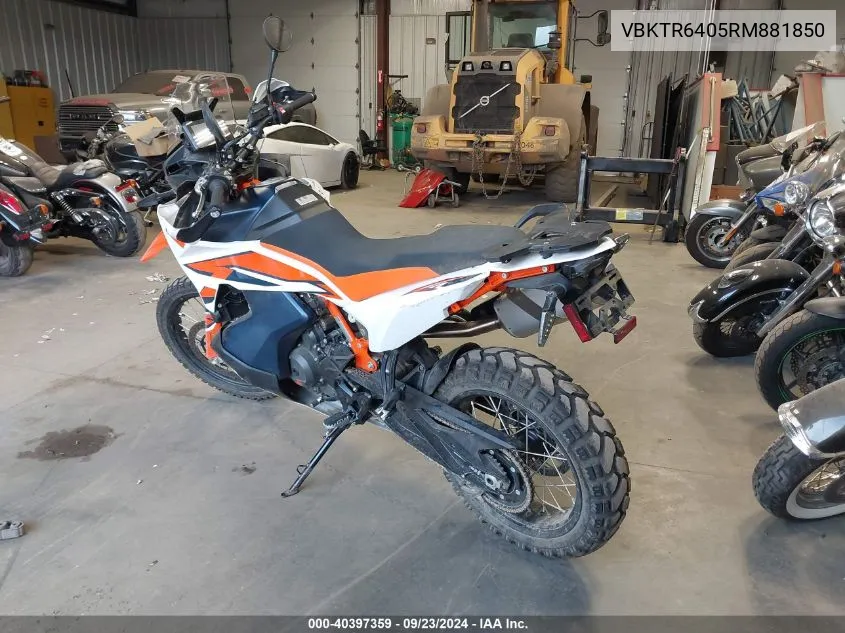 2024 Ktm 890 Adventure R VIN: VBKTR6405RM881850 Lot: 40397359