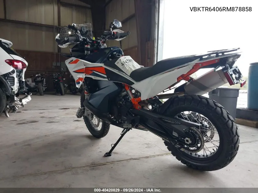 2024 Ktm 890 Adventure R VIN: VBKTR6406RM878858 Lot: 40420829