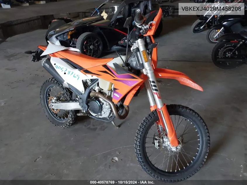 2024 Ktm 500 Exc-F/Xw-F/Exc-F Six Days VIN: VBKEXJ402RM458208 Lot: 40578769