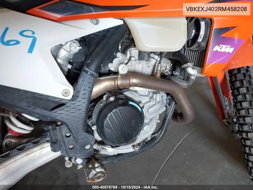 2024 Ktm 500 Exc-F/Xw-F/Exc-F Six Days VIN: VBKEXJ402RM458208 Lot: 40578769