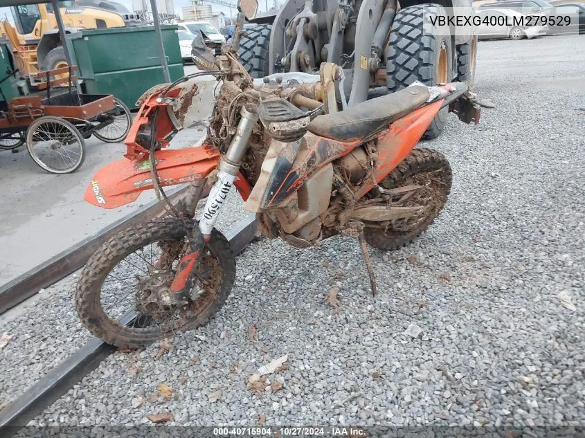 2020 Ktm 350 Exc-F VIN: VBKEXG400LM279529 Lot: 40715904