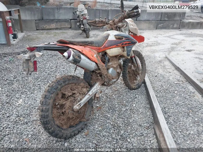 2020 Ktm 350 Exc-F VIN: VBKEXG400LM279529 Lot: 40715904