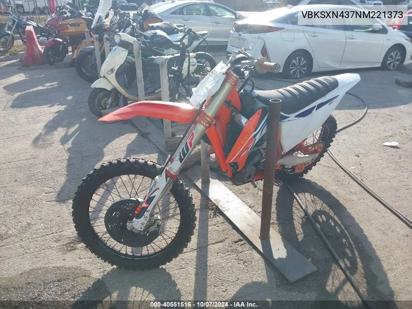 2022 Ktm 350 Sx-F VIN: VBKSXN437NM221373 Lot: 40551516