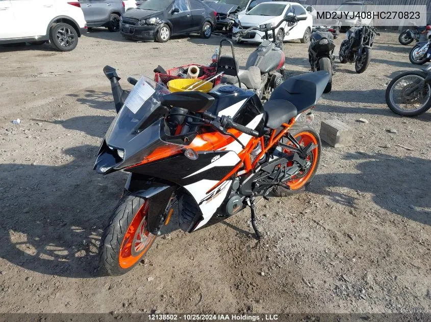 2017 Ktm 390 Duke VIN: MD2JYJ408HC270823 Lot: 12138502