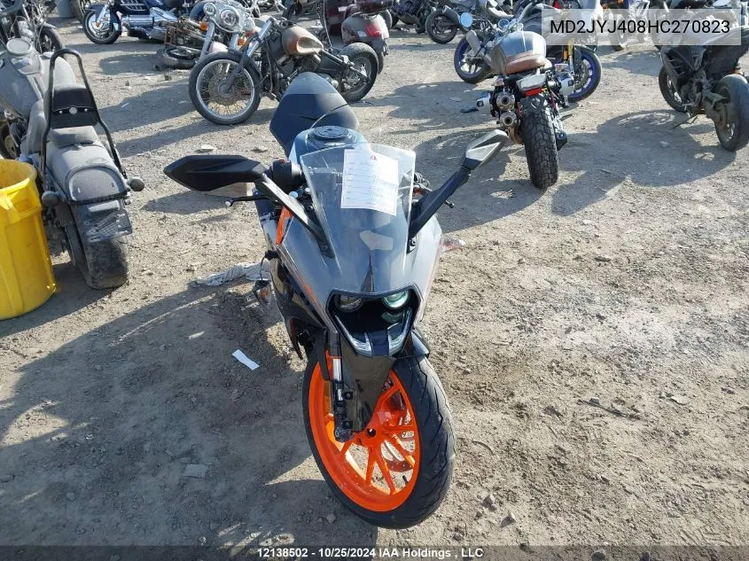 2017 Ktm 390 Duke VIN: MD2JYJ408HC270823 Lot: 12138502