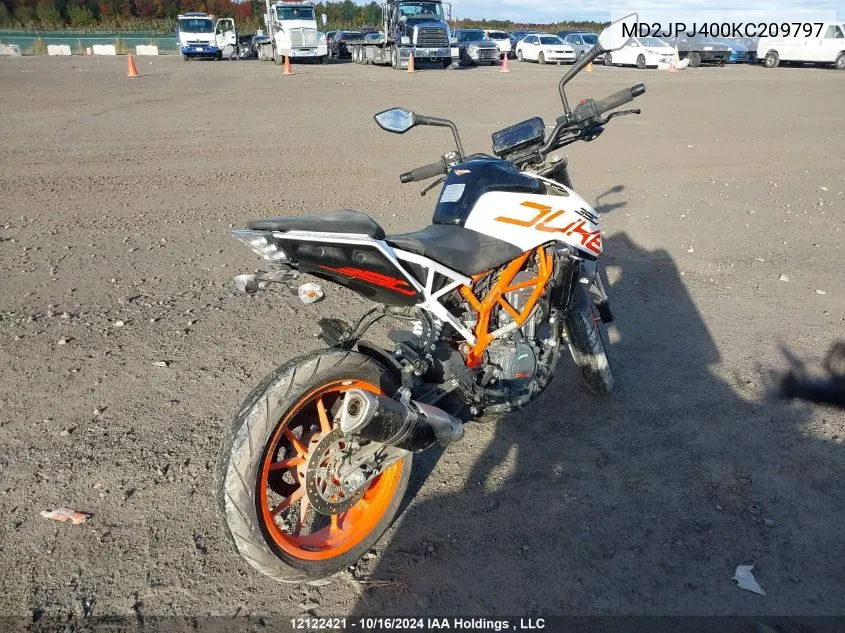 2019 Ktm 390 Duke VIN: MD2JPJ400KC209797 Lot: 12122421