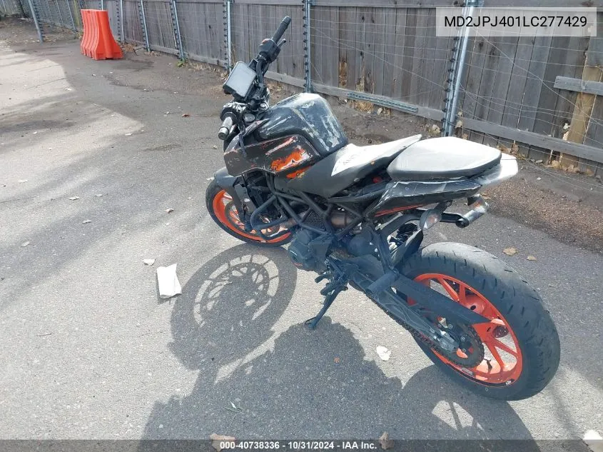 2020 Ktm 390 Duke VIN: MD2JPJ401LC277429 Lot: 40738336