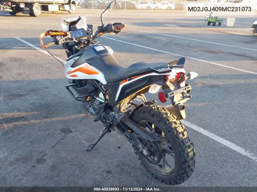 2021 Ktm 390 Adventure VIN: MD2JGJ409MC231073 Lot: 40838093