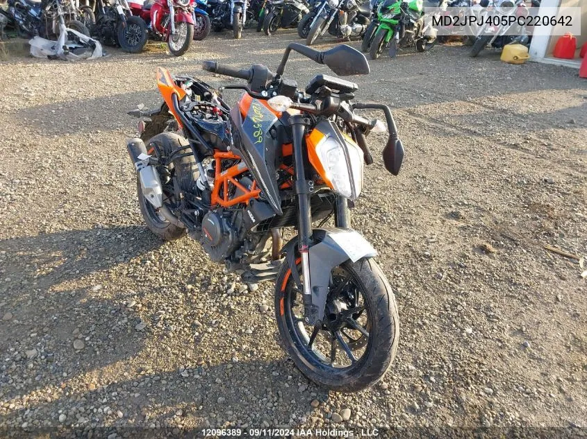 2023 Ktm 390 Duke VIN: MD2JPJ405PC220642 Lot: 12096389