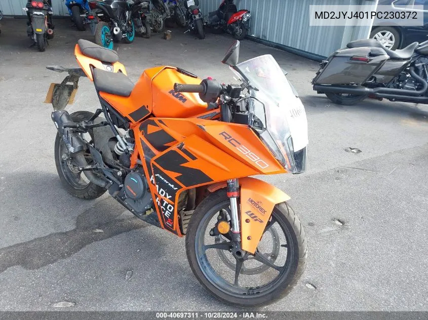 2023 Ktm 390 Rc VIN: MD2JYJ401PC230372 Lot: 40697311