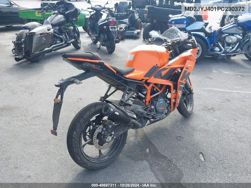 2023 Ktm 390 Rc VIN: MD2JYJ401PC230372 Lot: 40697311